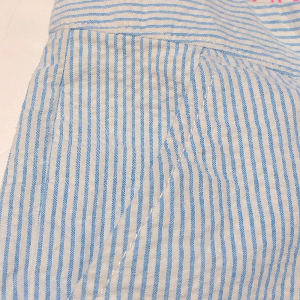 Lilly Pulitzer The Buttercup Short in Blue & White Stripe Seersucker - Picture 6 of 12